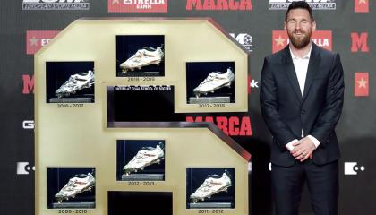 Messi es el primer jugador en la historia en conseguir seis Botas de Oro