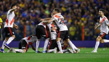 River Plate festeja su pase a la final de la Libertadores