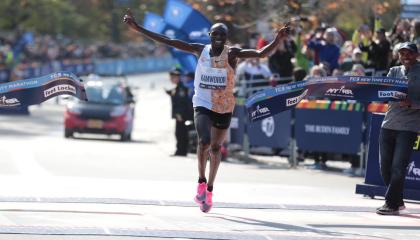 Geoffrey Kamworor es el ganador de la Maratón de Nueva York