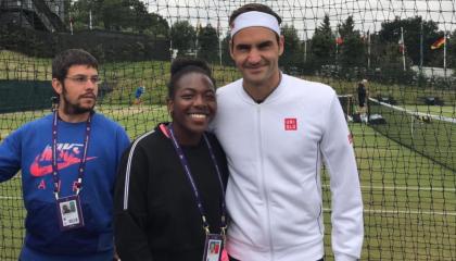 Con su ingreso a los Grand Slam, la tenista ecuatoriana pudo compartir con estrellas del tenis mundial.