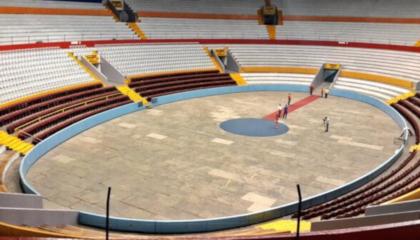 Se afinan detalles en el Coliseo que acogerá la exhibición entre Roger Federer y Alexander Zverev.