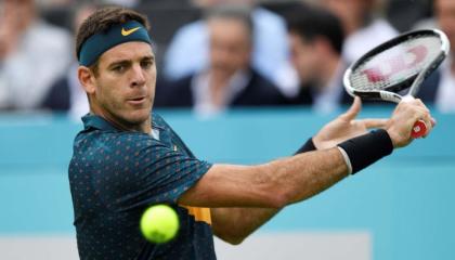 El tenista argentino Juan Martín del Potro, durante un partido en 2017.