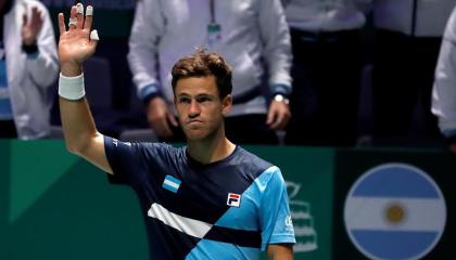 El argentino, Diego Schwartzman, con un doble 6-2 obtuvo el primer triunfo para la 'albiceleste' en Copa Davis. 