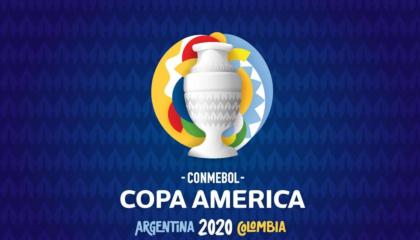 Este es el logo de la Copa América 2020, que por primera vez se jugará en dos países. 