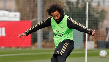 El jugador brasileño Marcelo no jugará el clásico español tras su lesión. 