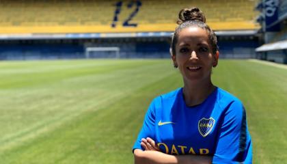 La volante ecuatoriana fue fichada como la nueva jugadora de Boca Juniors durante la temporada 2019-2020.