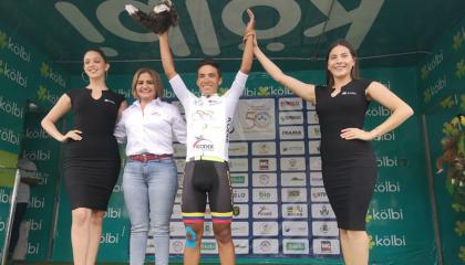 El ecuatoriano de 19 años ganó por primera vez una etapa de un circuito profesional.