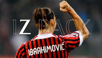 Zlatan Ibrahimovic en una imagen realizada por el AC Milan, tras el regreso del futbolista en 2019.