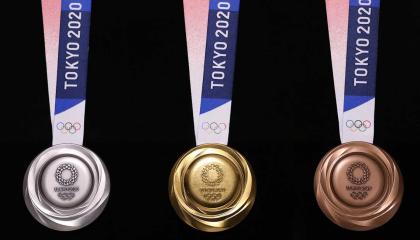 Las medallas serán fabricadas con materiales reciclados de teléfonos móviles.