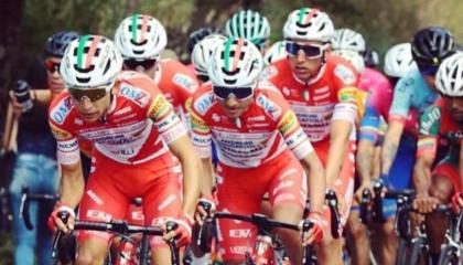 El ciclista ecuatoriano es el mejor ubicado del equipo Androni Giocattoli - Sidermec. 