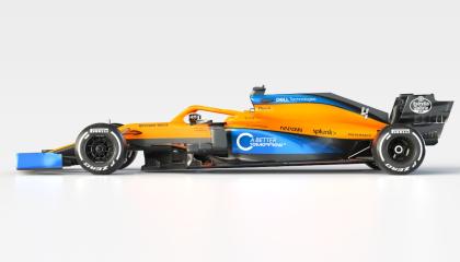 La escudería McLaren presentó su nuevo vehículo para los circuitos 2020.