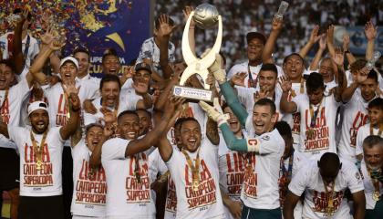 Liga de Quito se proclamó campeón de la Supercopa Ecuador 2020, en el estadio Christian Benítez de Guayaquil.