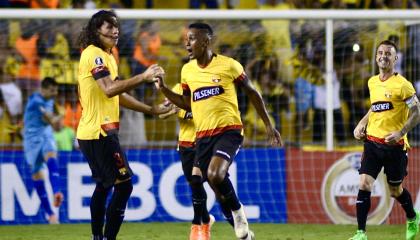 Barcelona venció a Cerro Porteño en Guayaquil con un gol de Fidel Martínez al minuto 25.