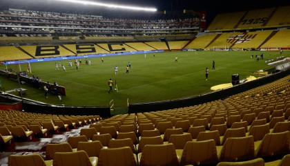 Vista panorámica del estadio Monumental de Guayaquil, en febrero de 2020.