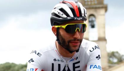 El ciclista colombiano Fernando Gaviria pertenece al equipo de Emiratos Árabes Unidos. 