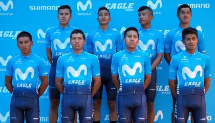 Los integrantes del Movistar Team 2020. 