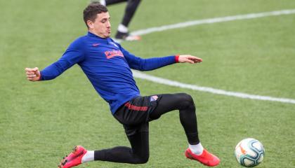 El defensa uruguayo del Atlético Madrid José Maria Gimenez, en un entrenamiento. 