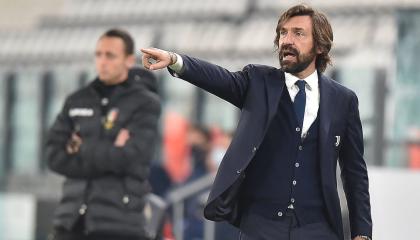 Andrea Pirlo, entrenador de la Juventus, durante un partido ante el Crotone, el pasado 22 de febrero de 2021.