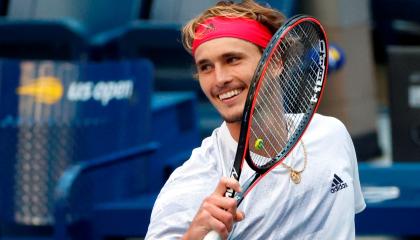 El tenista alemán, Alexander Zverev, en el partido de cuartos de final del US Open 2020.
