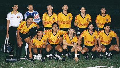 Equipo de Barcelona que jugó la final de la Copa Libertadores 1990. 