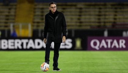 Michel Deller, principal accionista de Independiente del Valle, en el estadio Olímpico Atahualpa de Quito.