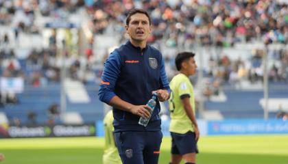 Miguel Bravo, durante el partido entre Ecuador y Estados Unidos en el Mundial Sub 20, el 20 de mayo de 2023.