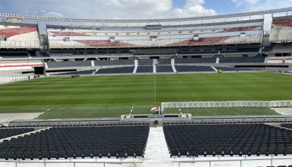 Vista panorámica del estadio Monumental, en Buenos Aires, el 5 de septiembre de 2023.