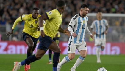 Lionel Messi, en el partido de Ecuador ante Argentina, el 7 de septiembre de 2023.