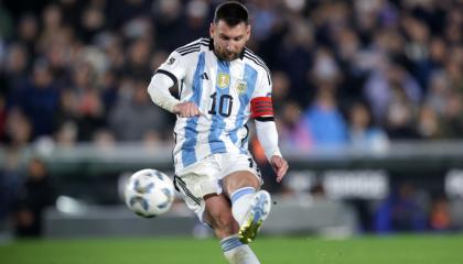 Lionel Messi en el partido ante Ecuador por Eliminatorias, el 7 de septiembre de 2023.