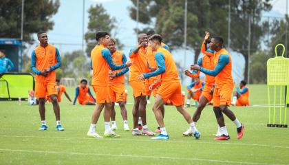 La selección ecuatoriana durante un entrenamiento este 14 de octubre de 2023, previo al duelo ante Colombia por la Fecha 4 de Eliminatorias.