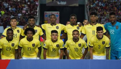 Equipo titular de Ecuador para el partido con Venezuela del 16 de noviembre, en Maturín.