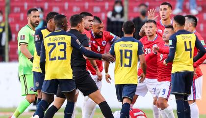 Ecuador se enfrentó a Chile por Eliminatorias en el estadio Rodrigo Paz Delgado, el 5 de septiembre de 2021.