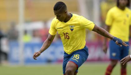 Antonio Valencia, durante un partido con la selección ecuatoriana por Eliminatorias, el 28 de marzo de 2017. 