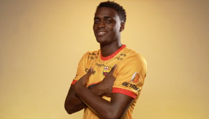 Alex Rangel, nuevo jugador de Barcelona SC, 3 de enero de 2024.