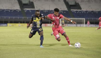 Trinidense y El Nacional en el partido de ida de la Copa Libertadores, 22 de febrero de 2024.