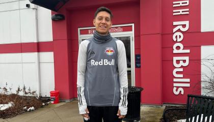 Jair Collahuazo nuevo jugador de New York Red Bulls II, 5 de marzo de 2024.