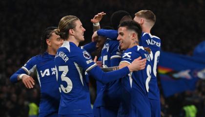 Chelsea celebra un gol ante Newcastle, por Premier League, este 11 de marzo de 2024.