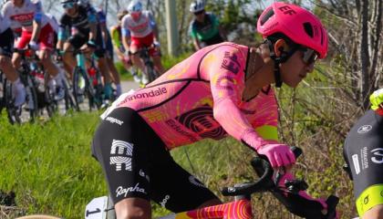 Alexander Cepeda, durante la Coppi e Bartali, el 20 de marzo de 2024.