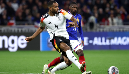 El defensor alemán Jonathan Tah, durante un partido ante Francia, en Lyon, el 23 de marzo de 2024.