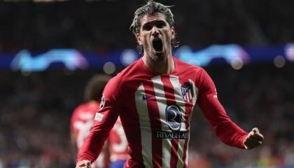 Rodrigo De Paul celebrando su gol ante el Borussia Dortmund en los cuartos de final de la Champions League, 10 de abril de 2024.