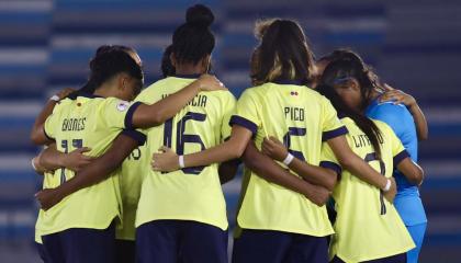 Jugadoras de la selección de Ecuador Sub 20, 12 abril de 2024.