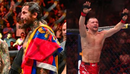 'Chito' Vera y Petr Yan en la UFC 299, 9 de marzo de 2024.