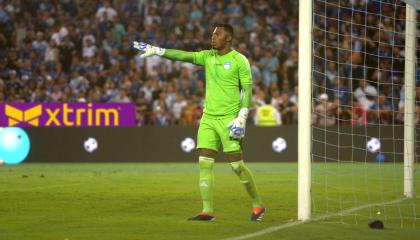 Pedro Ortiz, durante el Clásico del Astillero ante Barcelona SC, este 28 de abril de 2024.