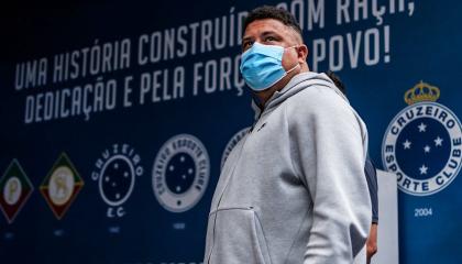 Ronaldo Nazário visita las instalaciones de Cruzeiro, en Belo Horizonte, el 11 de enero de 2022.