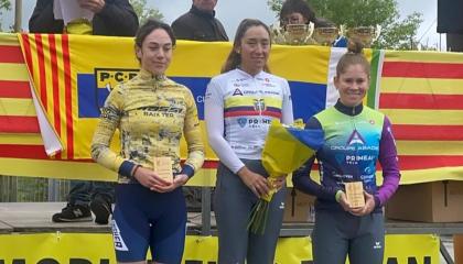 La ciclista ecuatoriana Miryam Núñez triunfo a día seguido en Europa.