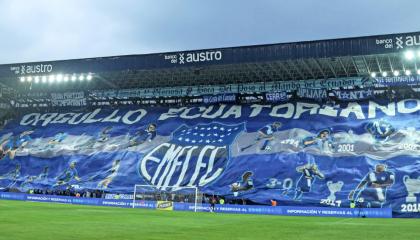 El estadio George Capwell de Emelec, durante un partido de LigaPro, el 31 de marzo de 2024.