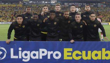 Jugadores de Barcelona SC, durante un partido de LigaPro, el 25 de mayo de 2024.