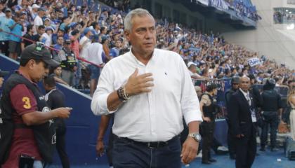 Hernán Torres, durante un partido con Emelec, en el estadio George Capwell.