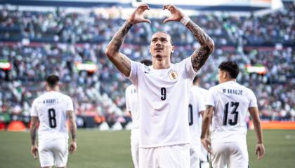 Darwin Núñez, durante un amistoso con la selección de Uruguay, el 6 de junio de 2024.