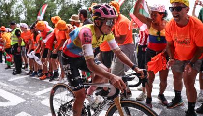 Richard Carapaz, durante la primera etapa del Tour de Francia, el 1 de julio de 2023.